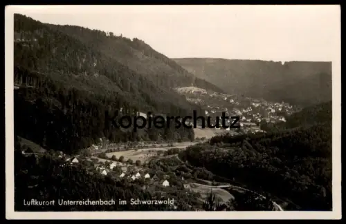 ALTE POSTKARTE LUFTKURORT UNTERREICHENBACH IM SCHWARZWALD PANORAMA black forest cpa AK Ansichtskarte postcard