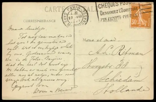 ALTE POSTKARTE PARIS PLACE DE RENNES RUE DE RENNES BOULEVARD DU MONTPARNASSE Ansichtskarte postcard cpa AK