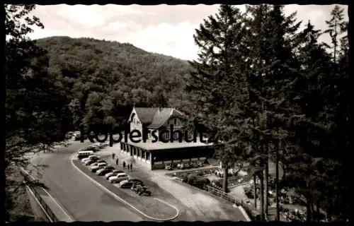 ÄLTERE POSTKARTE WALD-GASTHOF UND PENSION KAMMERBURG IM WISPERTAL Vespa Motorroller Roller Ansichtskarte cpa postcard AK