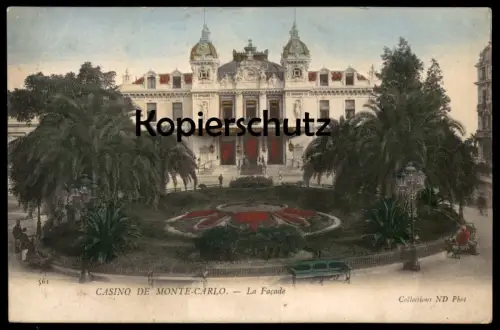 ALTE POSTKARTE CASINO DE MONTE-CARLO LA FACADE MONACO Spielkasino Kasino postcard Ansichtskarte cpa AK