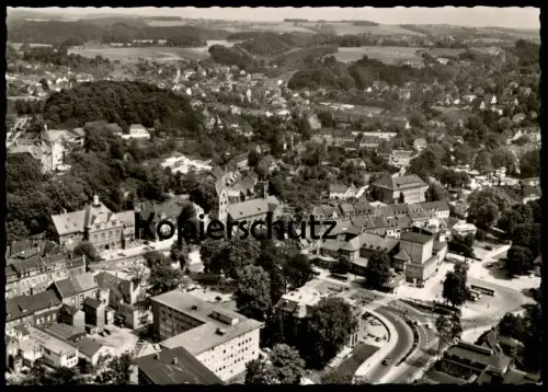 ÄLTERE POSTKARTE LUFTBILD VON BERGISCH GLADBACH PANORAMA GESAMTANSICHT Fliegeraufnahme Ansichtskarte cpa AK postcard