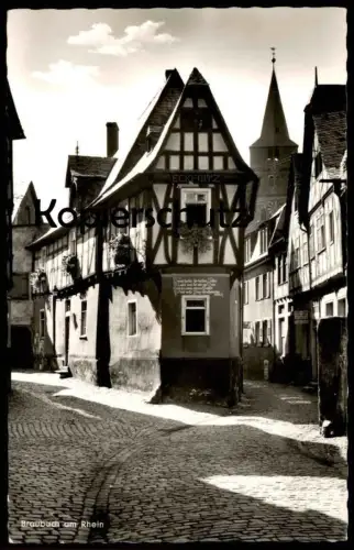 ALTE POSTKARTE BRAUBACH AM RHEIN ALTER WINKEL MÖBELLAGER SARGLAGER CHR. BAUS II. FREMDENZIMMER Ansichtskarte AK cpa