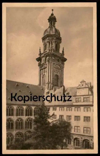 ALTE POSTKARTE WÜRZBURG ALTE UNIVERSITÄT MIT NEUBAUKIRCHTURM Kirche university université postcard cpa AK Ansichtskarte