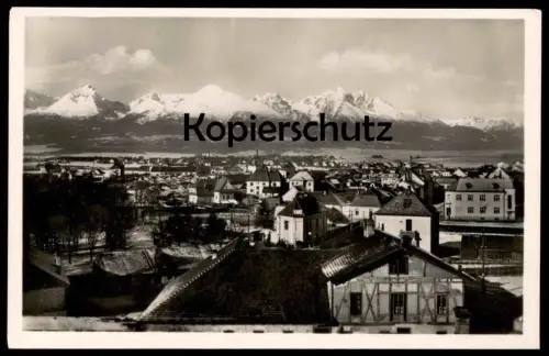ALTE POSTKARTE VYSOKÉ TATRY OD POPRADU POPRAD HOHE TATRA SLOVAKOTOUR 15h Deutschendorf AK Ansichtskarte cpa postcard