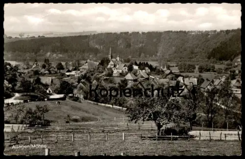 ÄLTERE POSTKARTE ALLAGEN MÖHNE PANORAMA TOTALANSICHT WARSTEIN postcard Ansichtskarte AK cpa