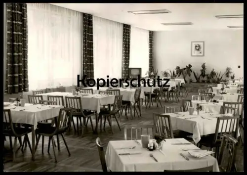 ALTE POSTKARTE WAREN MÜRITZ ELDENHOLZ ERHOLUNGSHEIM DES FDGB Fernseher TV postcard Ansichtskarte AK cpa