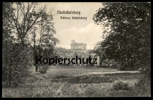 ALTE POSTKARTE NEUBABELSBERG SCHLOSS BABELSBERG Potsdam chateau castle Ansichtskarte cpa postcard AK