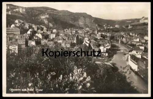 ALTE POSTKARTE OBERSTEIN AN DER NAHE TOTAL 1931 PANORAMA TOTALANSICHT IDAR-OBERSTEIN postcard Ansichtskarte cpa AK