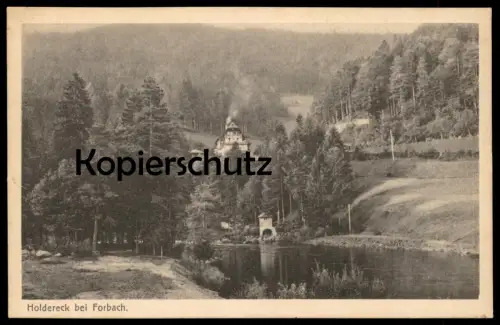 ALTE POSTKARTE HOLDERECK BEI FORBACH TEICH Schwarzwald Ansichtskarte postcard AK cpa
