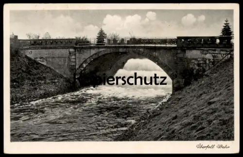 ALTE POSTKARTE ÜBERFALL WEHR MÄRKISCH BUCHHOLZ Schenkenländchen Überfallwehr Dahme AK Ansichtskarte postcard cpa