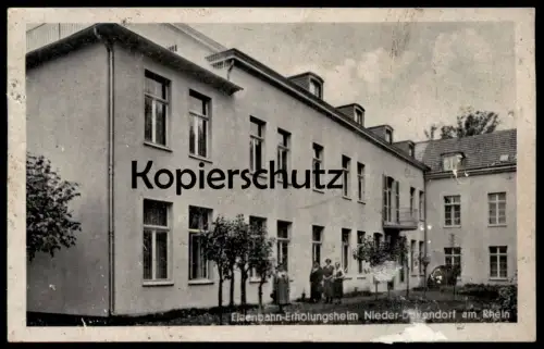 ALTE POSTKARTE EISENBAHN-ERHOLUNGSHEIM NIEDER-DOLLENDORF AM RHEIN cpa AK Ansichtskarte postcard