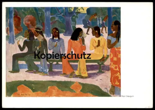 ÄLTERE POSTKARTE TA MATETE PAUL GAUGUIN Market marché Markt Ansichtskarte postcard cpa AK