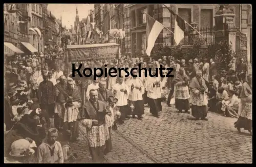 ALTE POSTKARTE MÜNSTER DEUTSCHER KATHOLIKENTAG 1930 PATER BISCHOF HEILIGE GEISTLICHE PROZESSION EREIGNIS cpa postcard