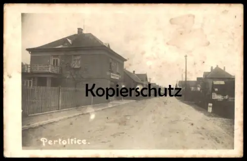 ALTE POSTKARTE PERTOLTICE POD RALSKEM Barzdorf am Rollberge Böhmen Tschechien Ansichtskarte postcard AK cpa