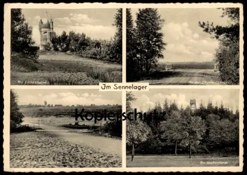 ALTE POSTKARTE IM SENNELAGER DIEBESTURM WALTERTURM AN DER ZITZEWITZBRÜCKE WESTRELLBRÜCKE Paderborn postcard AK cpa