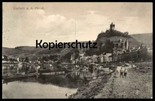 ALTE POSTKARTE COCHEM AN DER MOSEL 1915 DREI JUNGEN Kinder children boys enfants Ansichtskarte cpa postcard AK