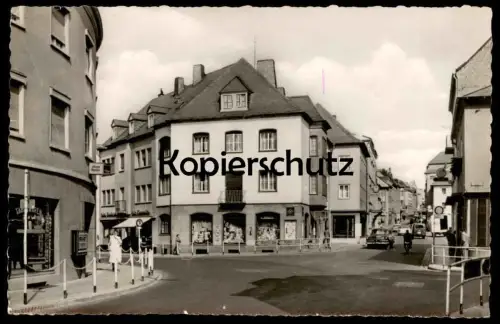 ALTE POSTKARTE BITBURG EIFEL HAUPTSTRASSE TABAK JOHANN ROSSLER SCHILDER KÖLN B51 BONN B257 ZIGARETTENAUTOMAT cpa AK