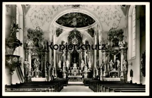 ÄLTERE POSTKARTE OBERAMMERGAU KIRCHENINNERES Kirche church église Interieur AK postcard Ansichtskarte cpa