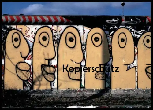 ÄLTERE POSTKARTE BERLINER MAUER MAUERBILDER THIERRY NOIR THE WALL LE MUR BERLIN AK postcard Ansichtskarte cpa