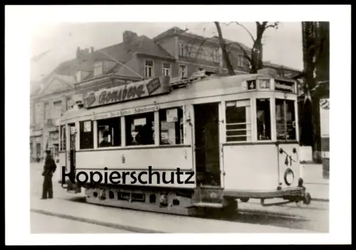 ÄLTERE POSTKARTE FRANKFURT ODER HALTESTELLE WILHEMSPLATZ STRASSENBAHN TRIEBWAGEN 41 tram tramway Ansichtskarte postcard
