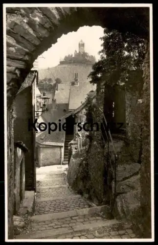 ALTE POSTKARTE COCHEM AN DER MOSEL TREPPEN MIT BLICK AUF BURG TORBOGEN CASTLE CHATEAU Ansichtskarte postcard pca AK