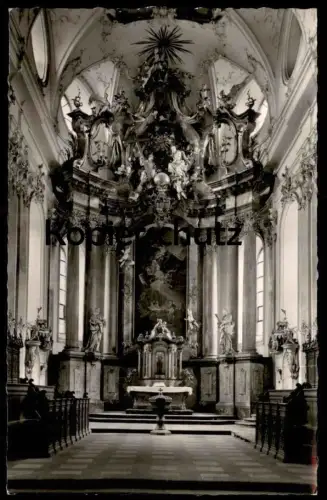 ÄLTERE POSTKARTE EHEMALIGE ABTEIKIRCHE AMORBACH IM ODENWALD Kirche Altar church église postcard Ansichtskarte cpa AK