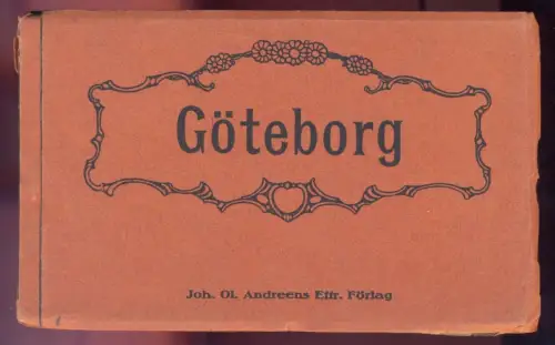 ALTES LEPORELLO GÖTEBORG 10 POSTKARTE KOMPLETT Sverige Skansen Kronan Gamla Elfsborgs Fästning Hamngatorna sweden cpa