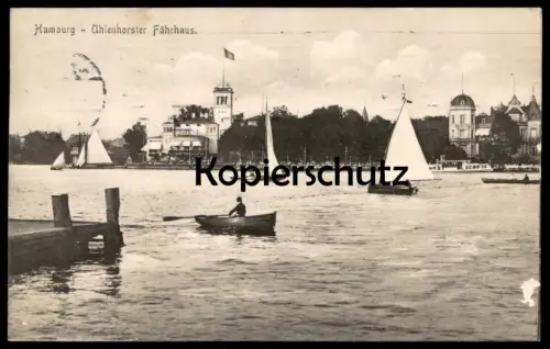 ALTE POSTKARTE HAMBURG UHLENHORSTER FÄHRHAUS UHLENHORST Ansichtskarte postcard cpa AK