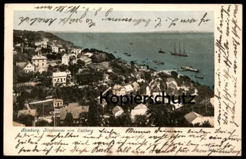 ALTE POSTKARTE HAMBURG BLANKENESE VOM SÜLLBERG PANORAMA 1904 Ansichtskarte postcard cpa