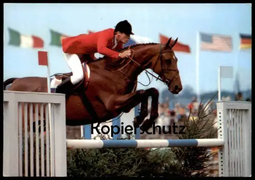 ÄLTERE POSTKARTE REITSPORT SPRINGREITEN PFERD show jumping Sport hippique Equitation horse cheval Ansichtskarte postcard