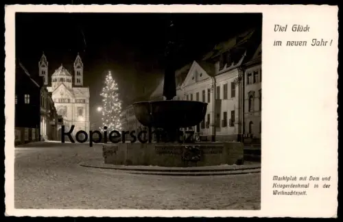 ALTE POSTKARTE SPEYER 1942 BEFLAGGUNG METZGER JACOB HEINZ KRIEGERDENKMAL DEUTSCHLAND MUSS LEBEN befördert nach Auschwitz