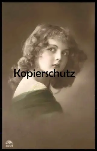 ALTE POSTKARTE MÄDCHEN KIND PORTRÄT fillette young girl enfant girl femme child Ansichtskarte postcard cpa AK