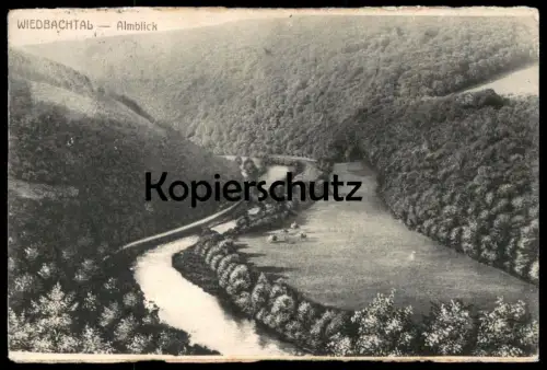 ALTE POSTKARTE LUFTKURORT RENGSDORF WIEDBACHTAL ALMBLICK Rheinland-Pfalz AK Ansichtskarte postcard cpa