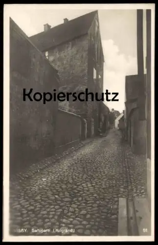 ALTE POSTKARTE VISBY GATUPARTI KILGRÄND Sverige Schweden Sweden Ansichtskarte postcard cpa AK