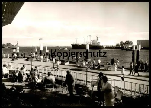 ÄLTERE POSTKARTE BREMEN VEGESACK STRANDLUSTGARTEN STRANDSTRASSE Senioren Haven Hafen harbour port Ansichtskarte postcard