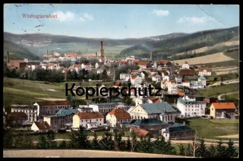 ALTE POSTKARTE WÜSTEGIERSDORF TOTAL 1926 SCHLESIEN GLUSZYCA EULENGEBIRGE Ansichtskarte postcard AK cpa