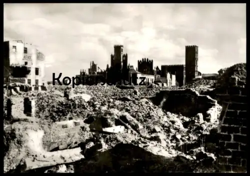 ÄLTERE POSTKARTE FRANKFURT ODER PANORAMA DER ZERSTÖRTEN INNENSTADT IM HINTERGRUND RUINEN RATHAUS & MARIENKIRCHE 1945 WW