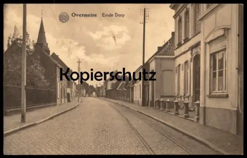 ALTE POSTKARTE OVERMEIRE EINDE DORP OVERMERE BERLARE Belgique Belgie Belgien Ansichtskarte cpa postcard AK