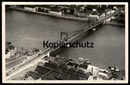ALTE POSTKARTE KÖLN 1940er FLIEGERAUFNAHME HINDENBURGBRÜCKE Luftbild Severinsbrücke Ansichtskarte Cologne Hindenburg AK