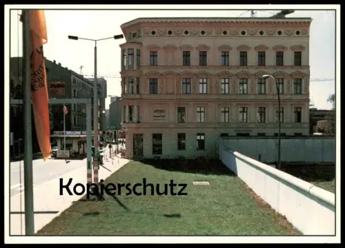 ÄLTERE POSTKARTE BERLIN BERLINER MAUER 1988 LE MUR THE WALL CHECKPOINT CHARLIE Ansichtskarte AK cpa postcard