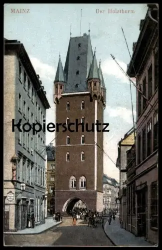 ALTE POSTKARTE MAINZ DER HOLZTHURM Holzturm Turm tower tour Ansichtskarte AK cpa postcard
