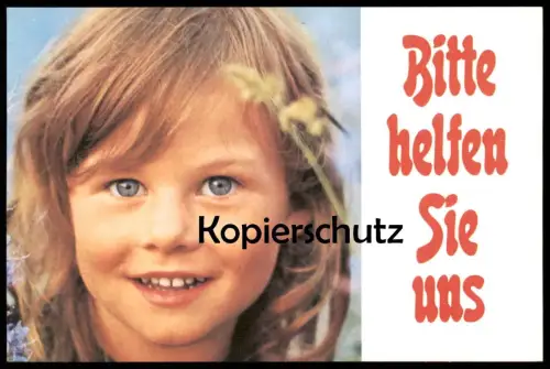 ÄLTERE POSTKARTE KINDERDORF BRIXEN BITTE HELFEN SIE UNS Kind child enfant Mädchen girl fille Ansichtskarte cpa postcard