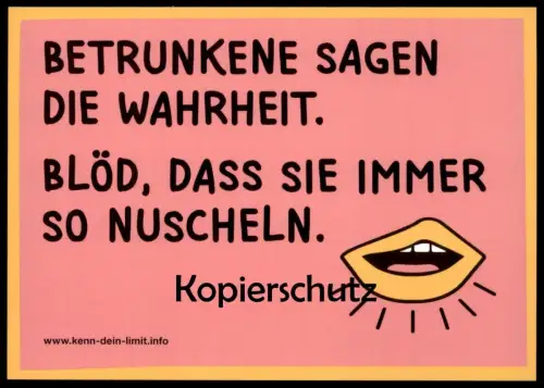 POSTKARTE BETRUNKENE SAGEN DIE WAHRHEIT ALKOHOL DRUNKEN beer alcohol bière alcool Ansichtskarte postcard cpa AK