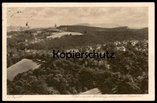 ALTE POSTKARTE EISENACH BLICK VON DER WARTBURG ÜBER DAS MARIENTAL Ansichtskarte postcard AK cpa