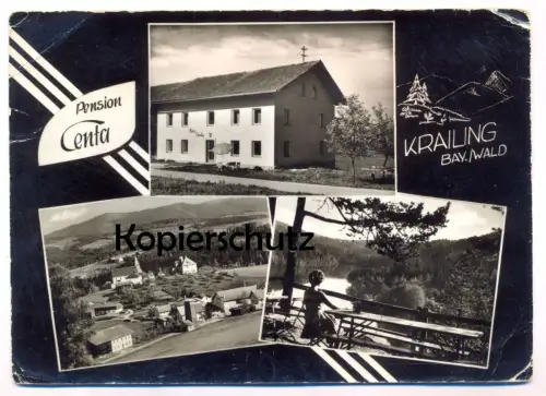ÄLTERE POSTKARTE KRAILING HAUS CENTA BAYERRISCHER WALD PRACKENBACH Ansichtskarte postcard cpa