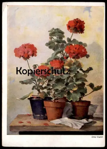 ALTE KÜNSTLER POSTKARTE BLUMEN OTTO VAELTL BISCHOF & KLEIN LENGERICH STILLLEBEN Flowers Fleurs Ansichtskarte AK postcard