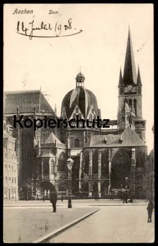 ALTE POSTKARTE AACHEN DOM 1908 Aix-la-Chapelle Kirche Ansichtskarte AK cpa postcard