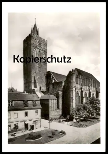 ÄLTERE POSTKARTE FRANKFURT ODER AN DER MARIENKIRCHE 1893 SCHLEIF-ANSTALT HAMPEL Kirche Ansichtskarte postcard cpa AK
