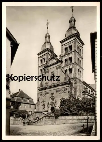 ÄLTERE POSTKARTE EHEMALIGE ABTEIKIRCHE 1742-1747 ERBAUT AMORBACH IM ODENWALD BENEDIKTINER postcard Ansichtskarte cpa AK