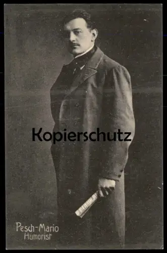 ALTE POSTKARTE MÜNSTER WESTFALEN PESCH MARIO HUMORIST VORTRAGSKÜNSTLER Schauspieler actor Humor humour cpa AK
